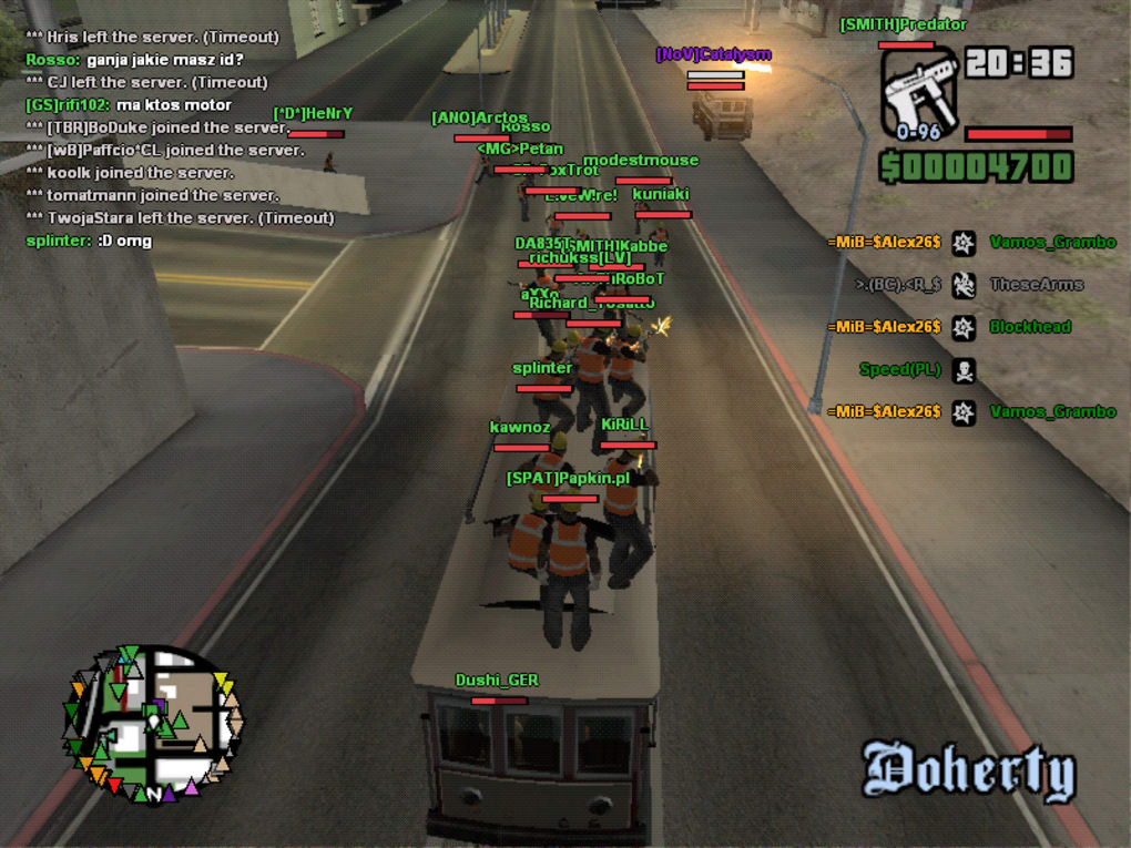 SA-MP San Andreas Multiplayer mod for Grand Theft Auto (GTA SA)