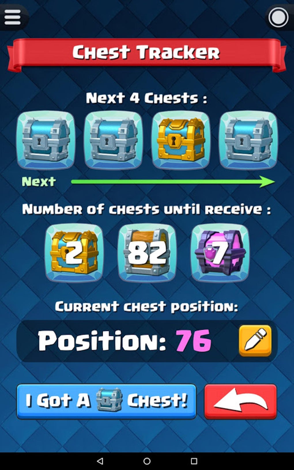 Chest Tracker for Clash Royale APK pour Android Télécharger
