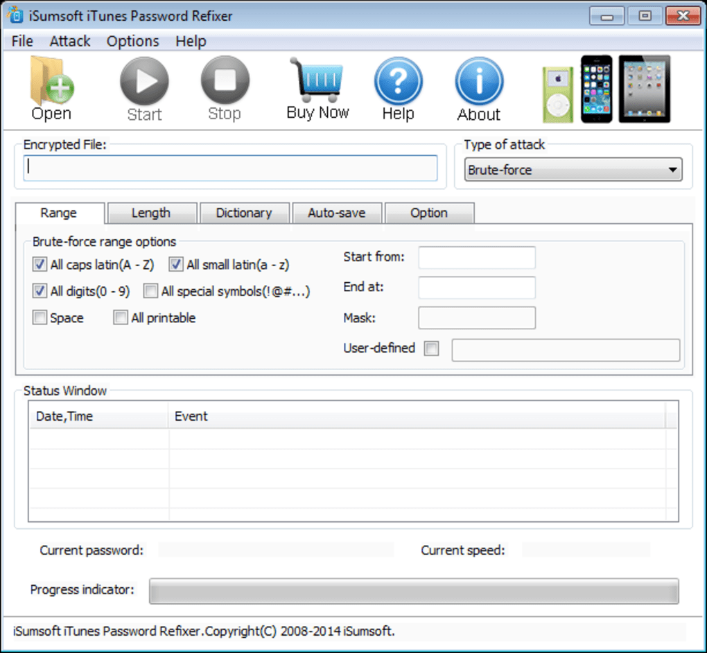 isumsoft itunes password refixer screenshot