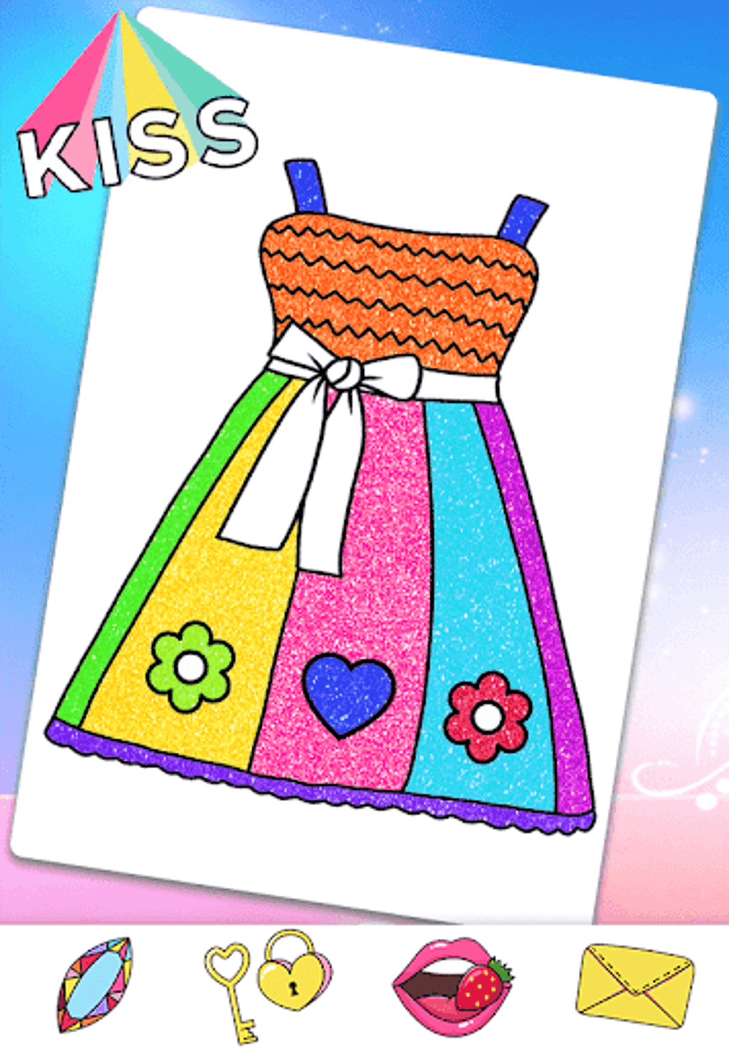 Glitter Dress Coloring Game for Android - Download
