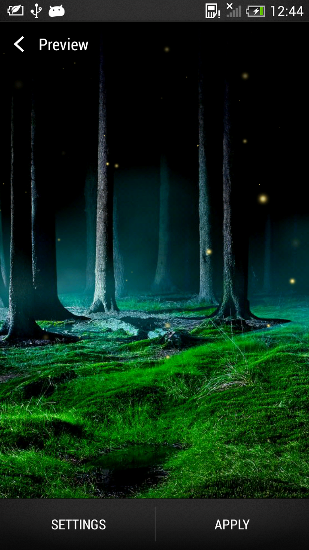 Fireflies Live Wallpaper APK для Android — Скачать