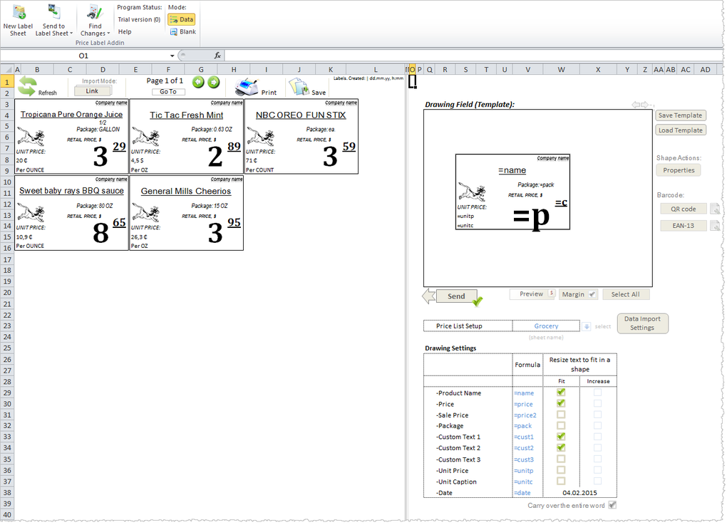 how to use microsoft office to make labels