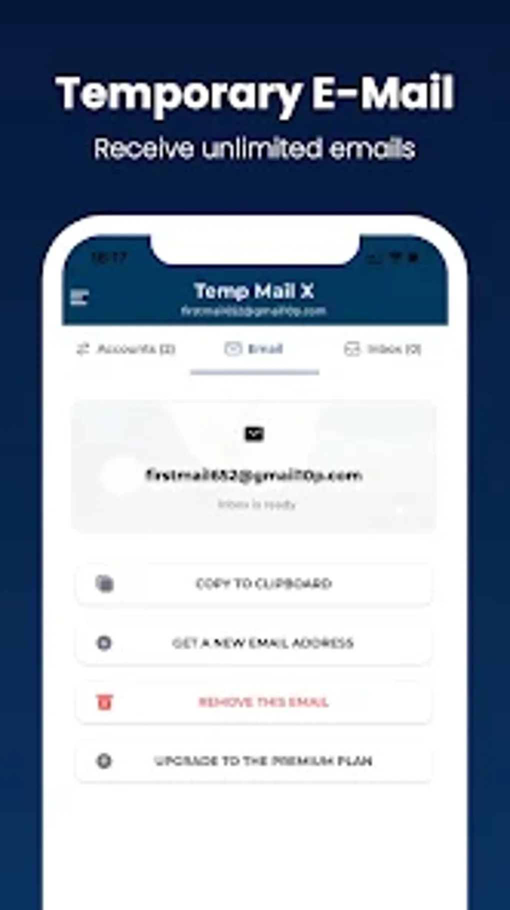 Temp Mail X - Mutil Email Para Android - Download