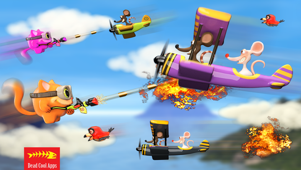 Airplane Cats vs Rats FREE - Tiny Flying Angry Air Battle Game para ...