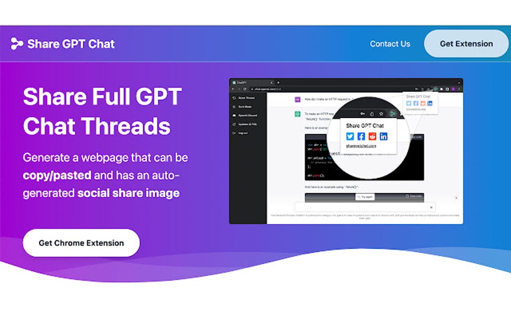 Share Chat GPT Pour Google Chrome Extension T l charger
