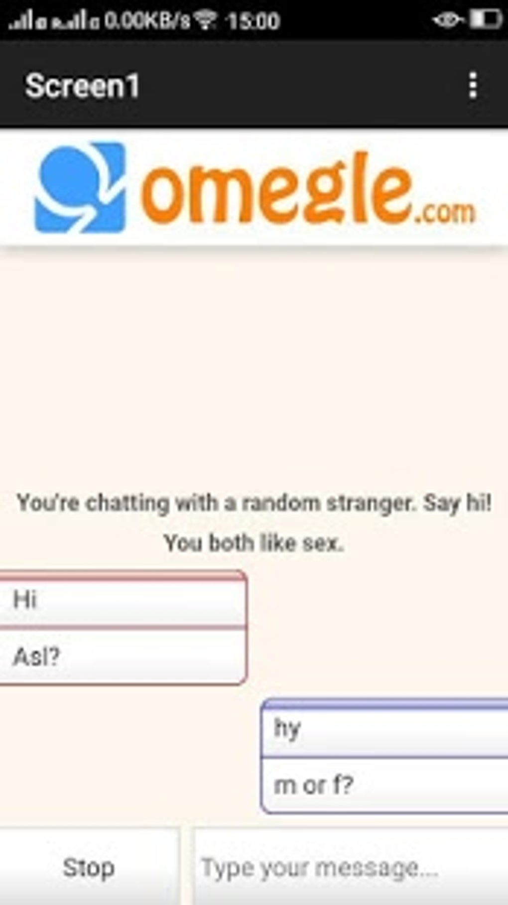 omegle talk to strangers apk download