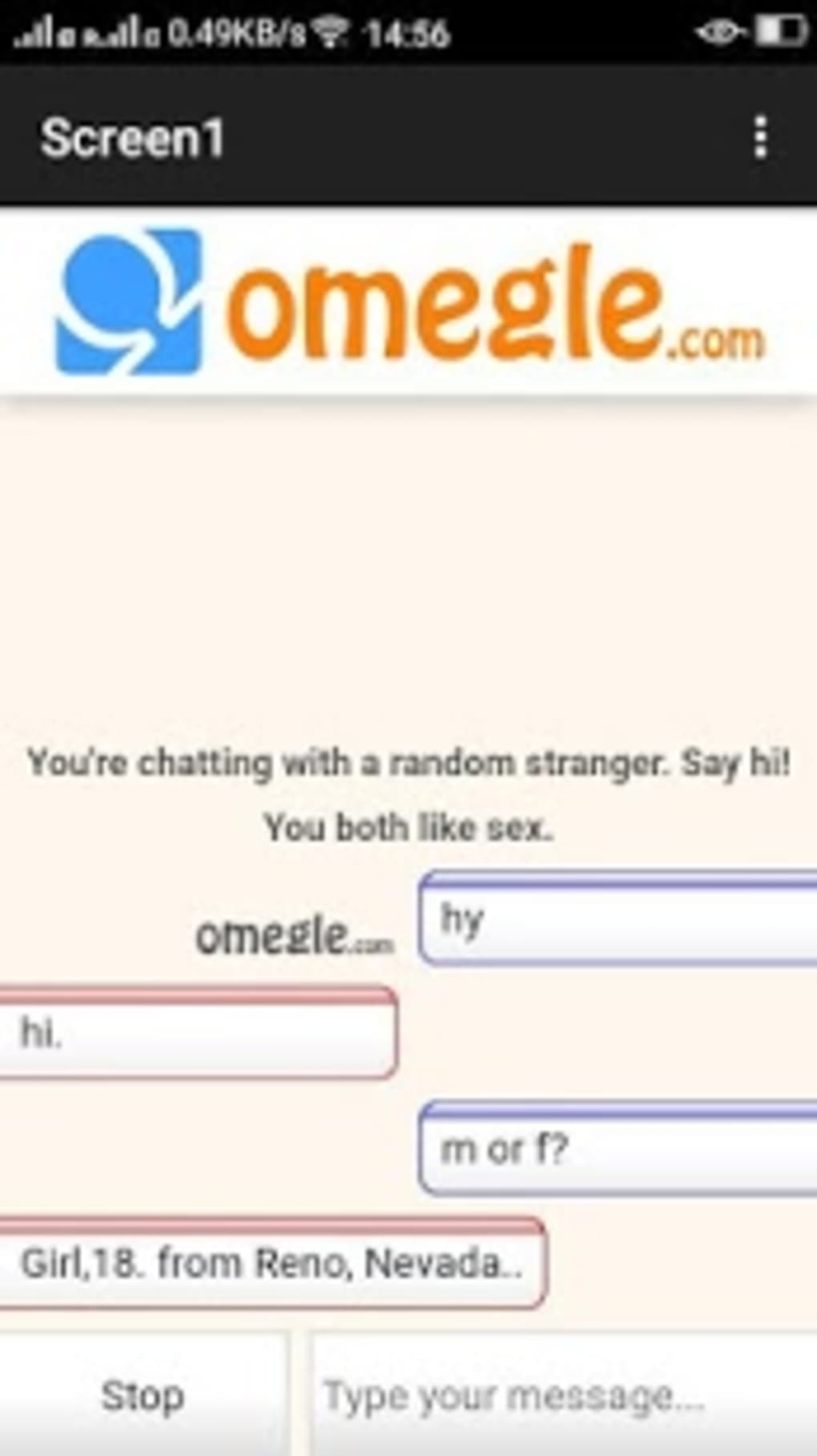 Girls omegle chat only How to