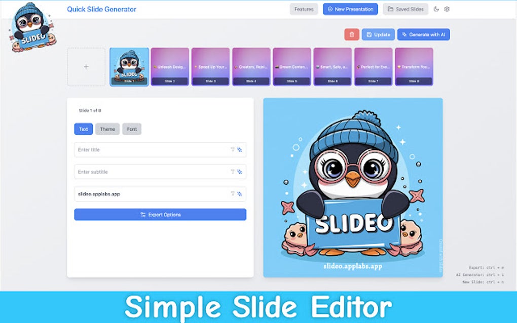 Slideo social media content creator google chrome 