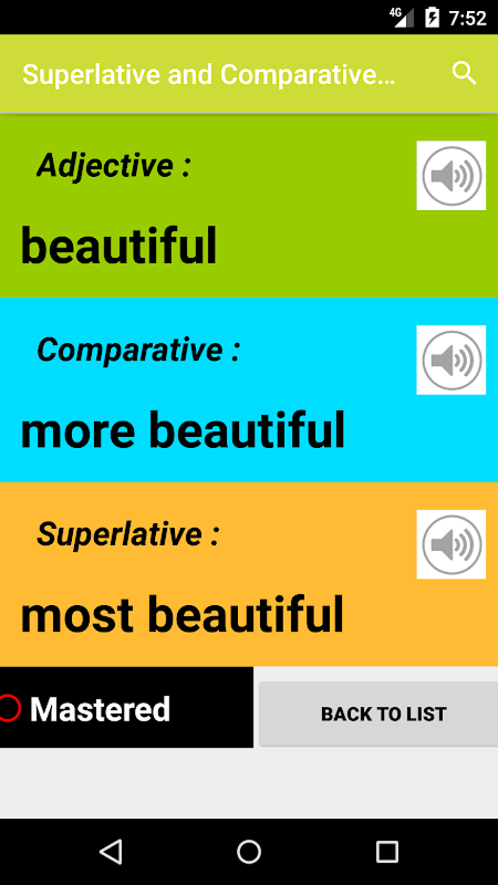 Superlative and Comparative Adjectives APK for Android - Download