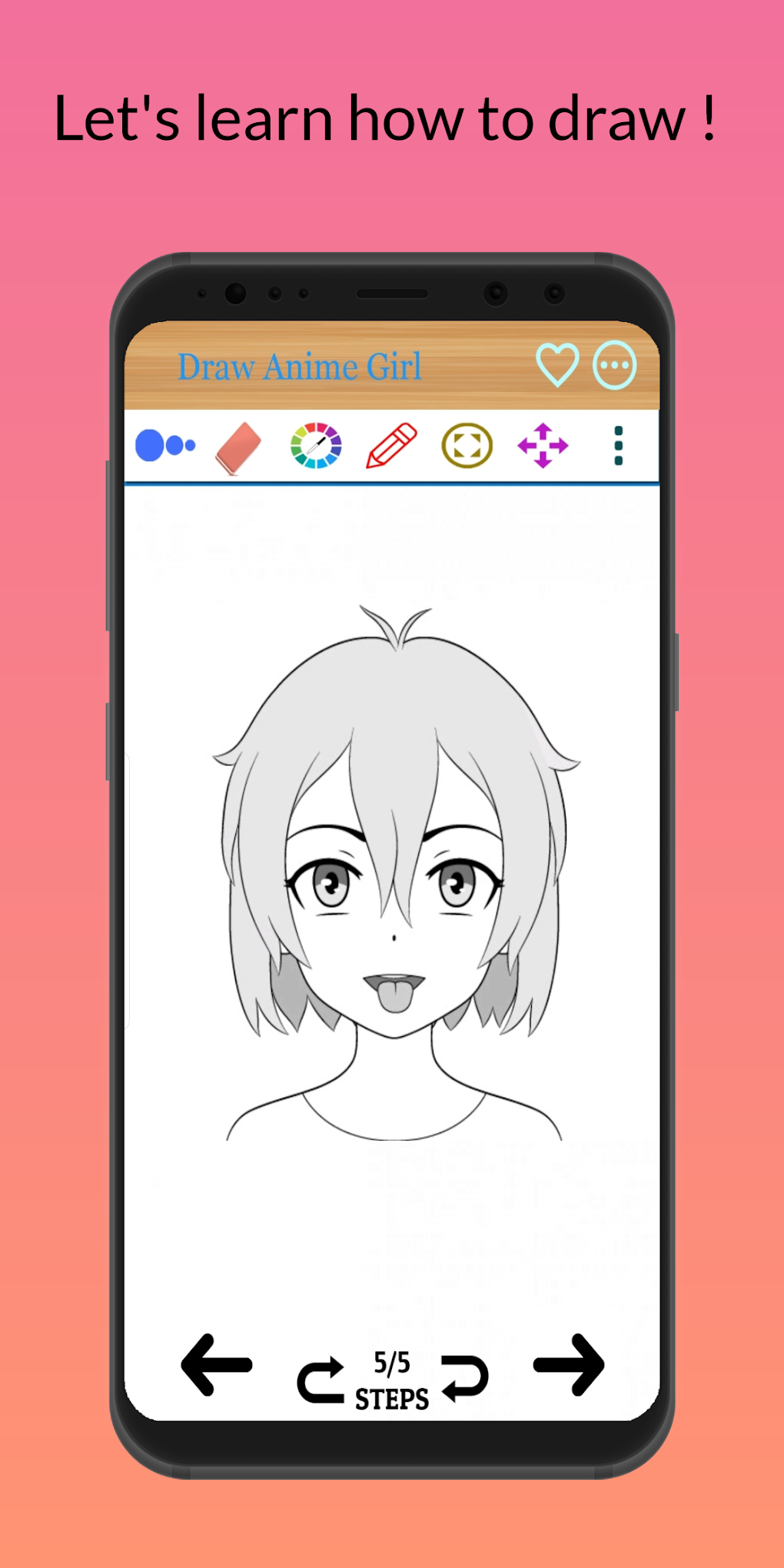 how to draw anime girl easy step-by-step 