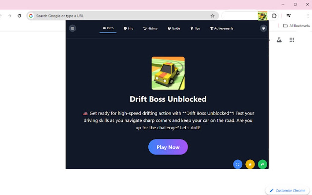 Drift Boss Google Chrome 용 확장 프로그램 다운로드