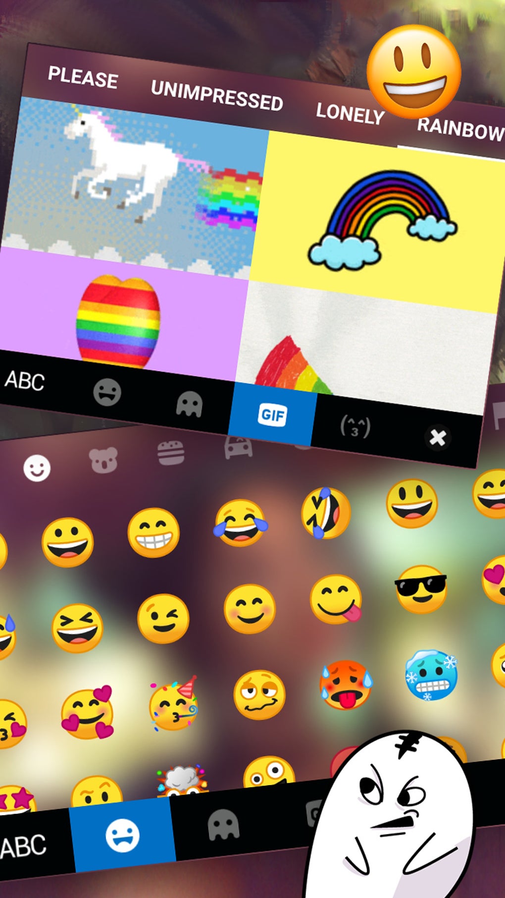 Pretty Glasses Girl Keyboard Background For Android Download