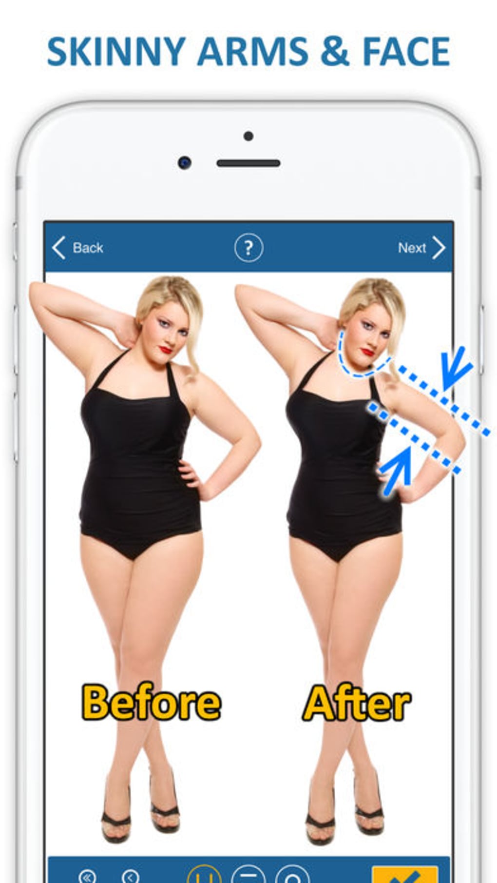 App to Make Arms Look Thinner or Thicker for Android and iOS
