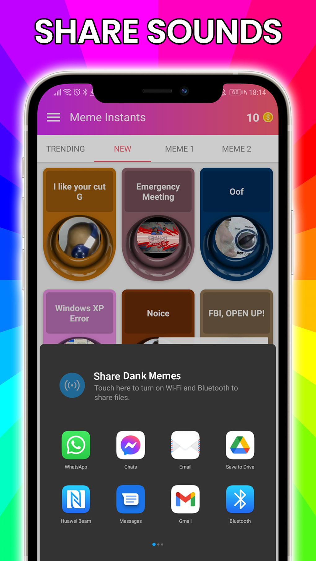 Meme Instant Buttons for Android - Free App Download