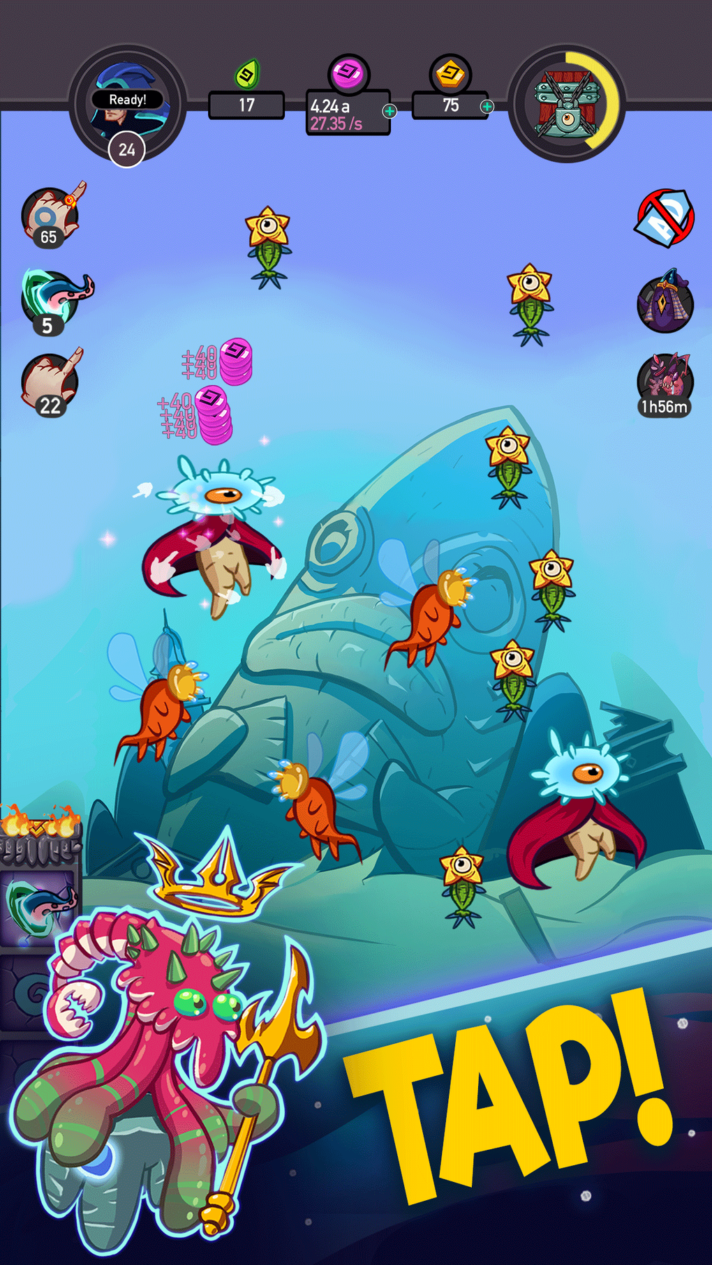 Tap Temple: Monster Clicker для iPhone — Скачать