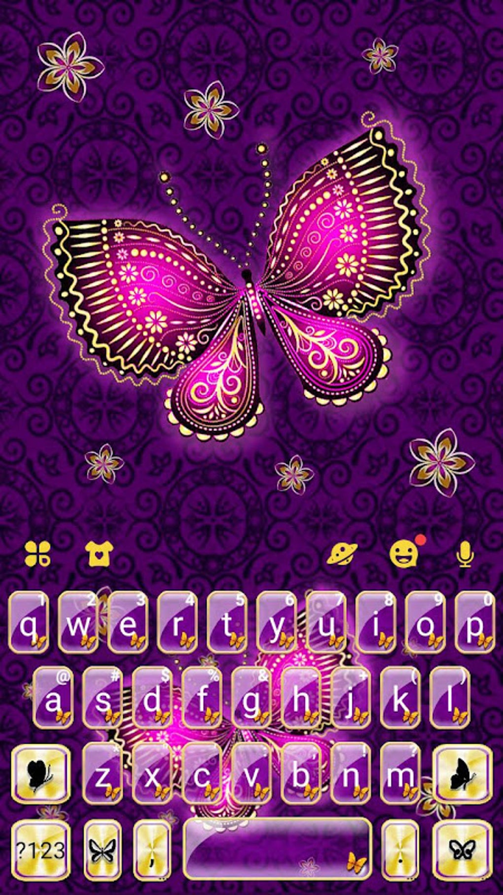 Purple Butterflies Themes APK For Android Download