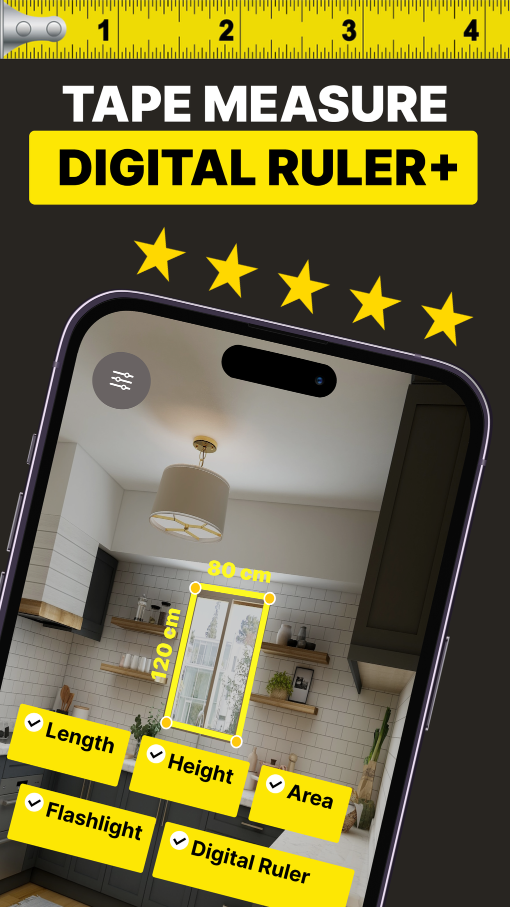 Tape Measure AR Digital Ruler for iPhone - Download