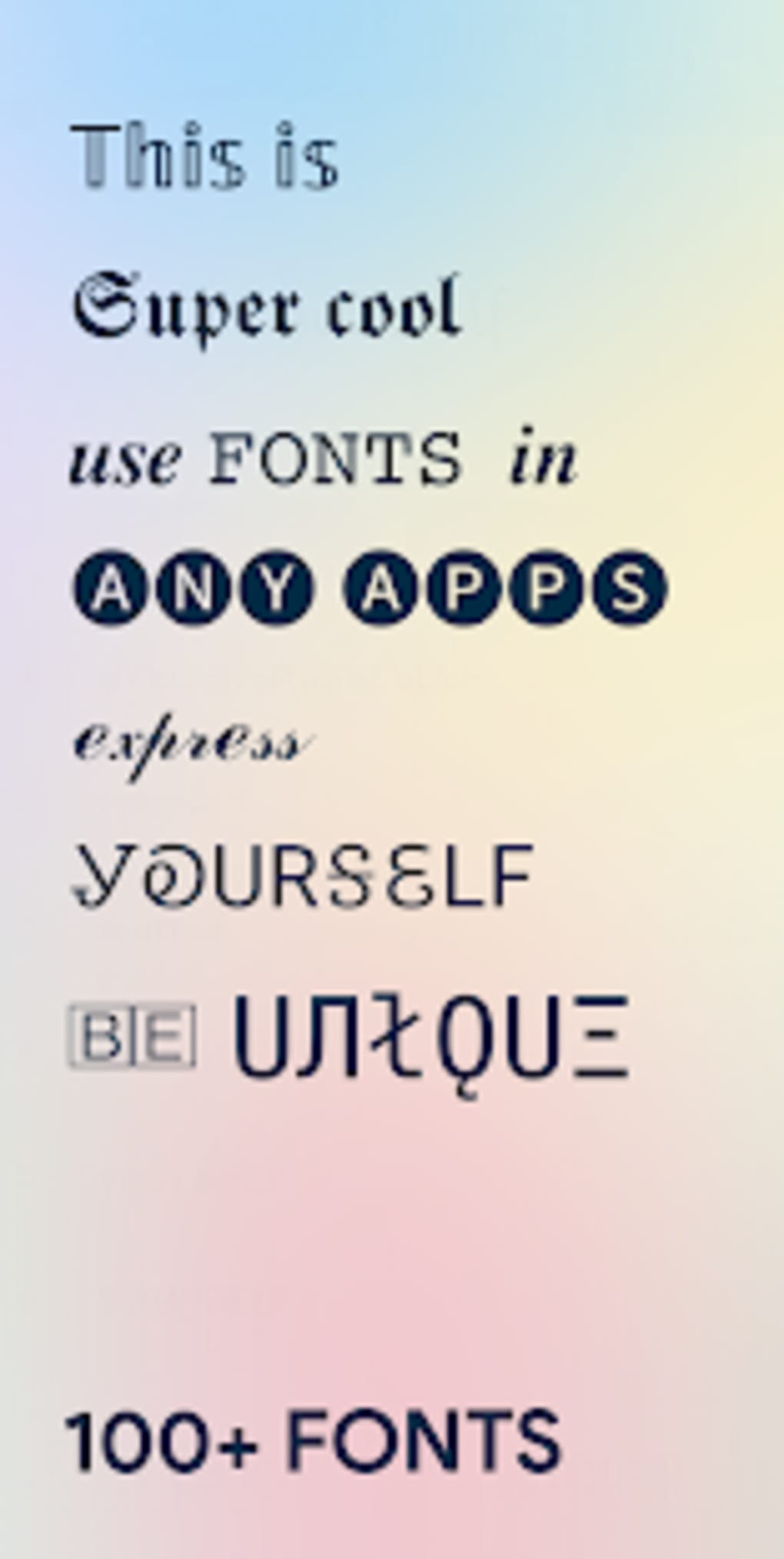 fancy font generator faces