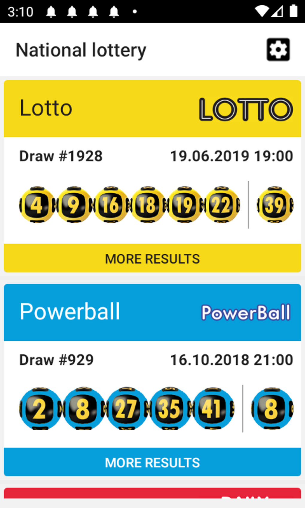 National Lottery Results For Android Download