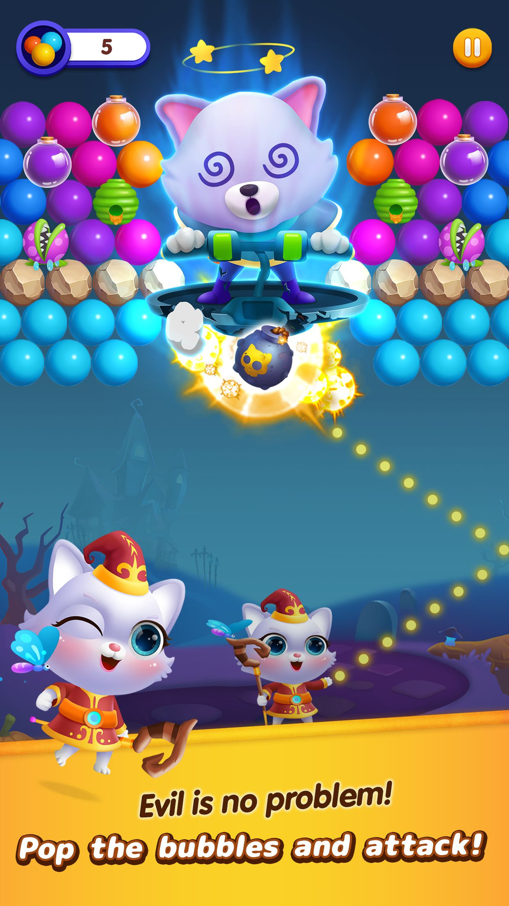 Bubble Shooter - Cat Island для iPhone — Скачать