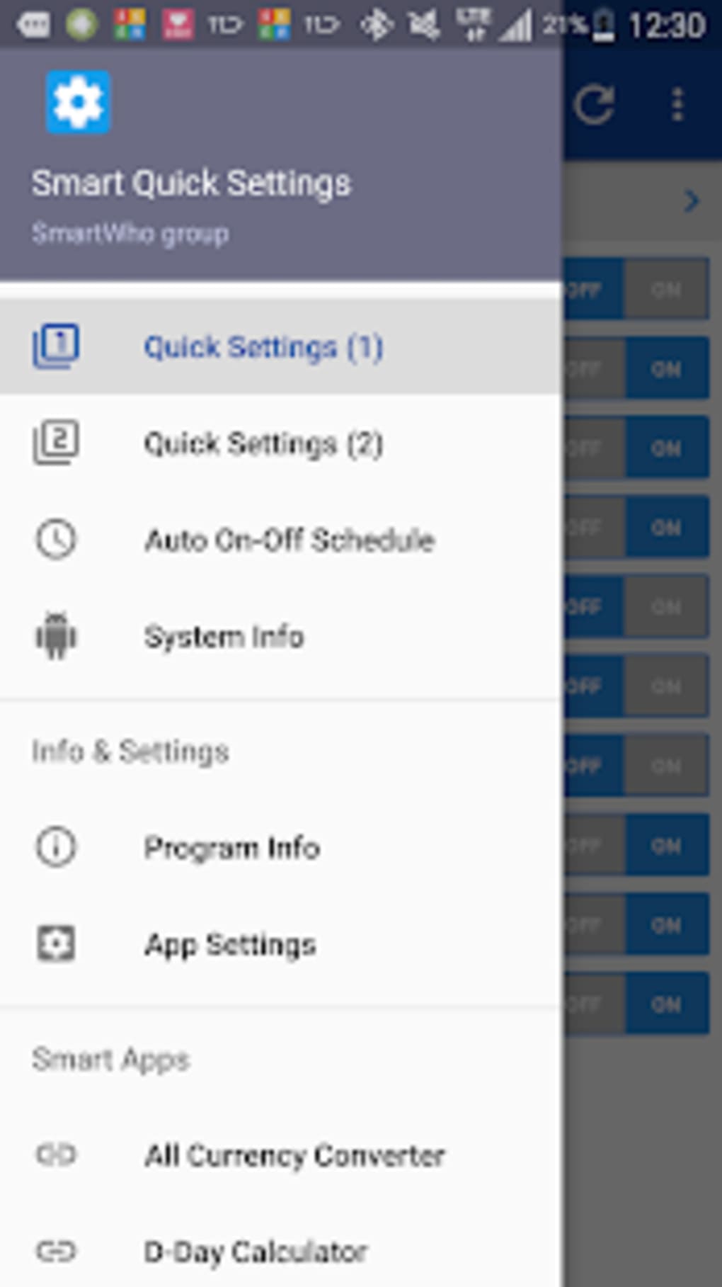 Smart Quick Settings Apk Cho Android - Tải Về