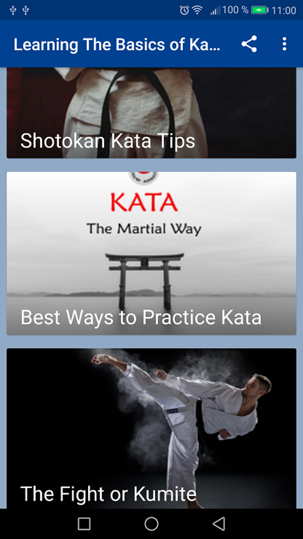 Learning the basics of karate для Android — Скачать