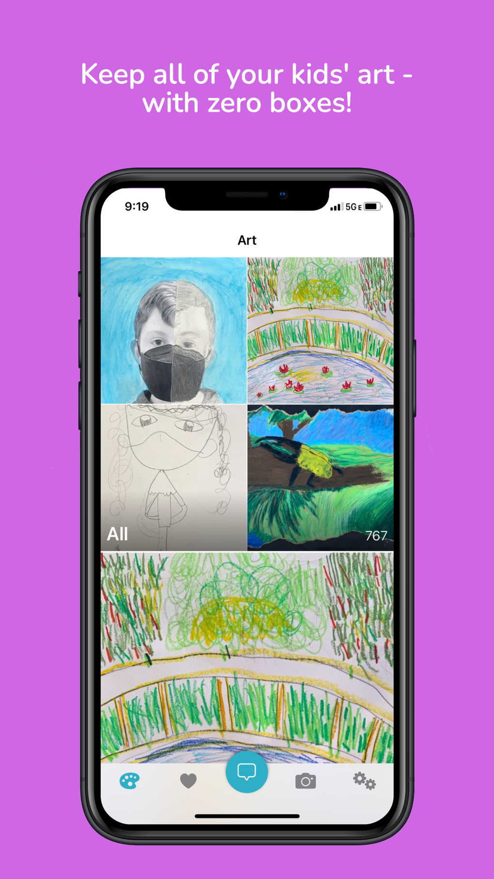 KidArt - Save Your Kids Art для iPhone — Скачать