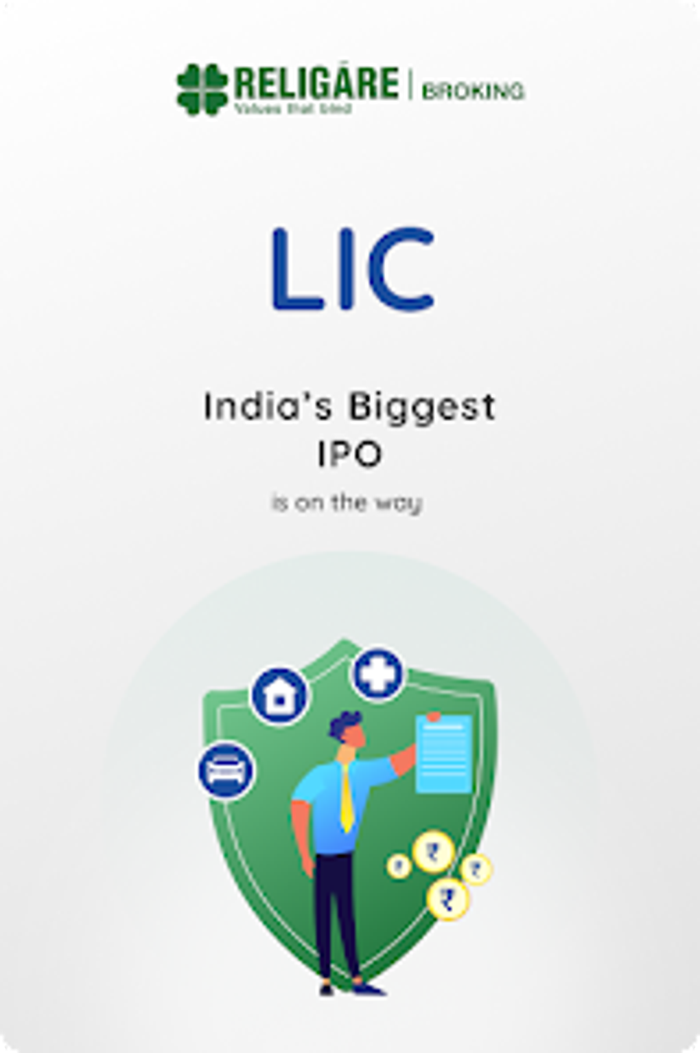 Religare Pre apply LIC IPO for Android Download