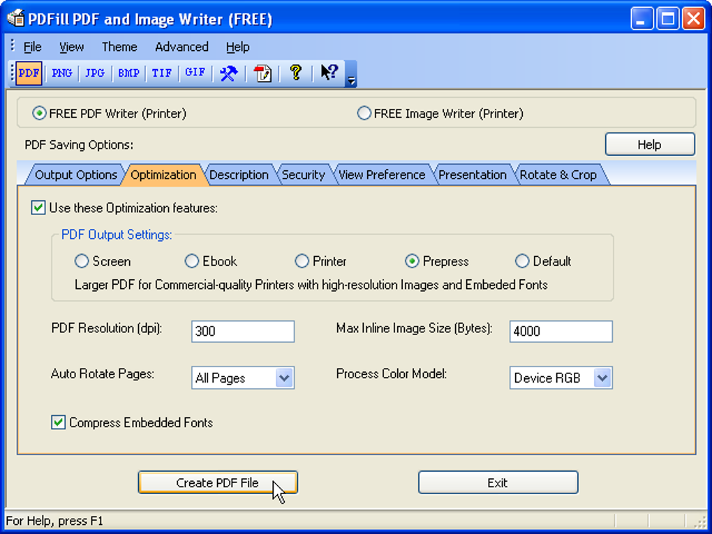 PDFill FREE PDF and Image Writer - Download