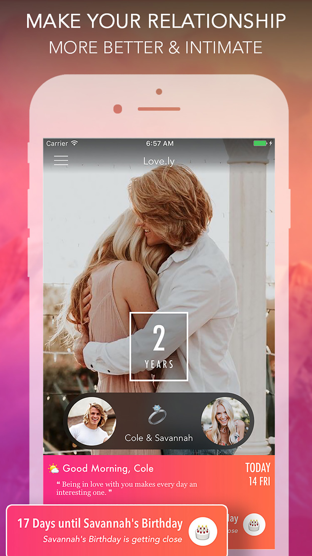 Love.ly - TrackManage Relationship For Couple для iPhone — Скачать