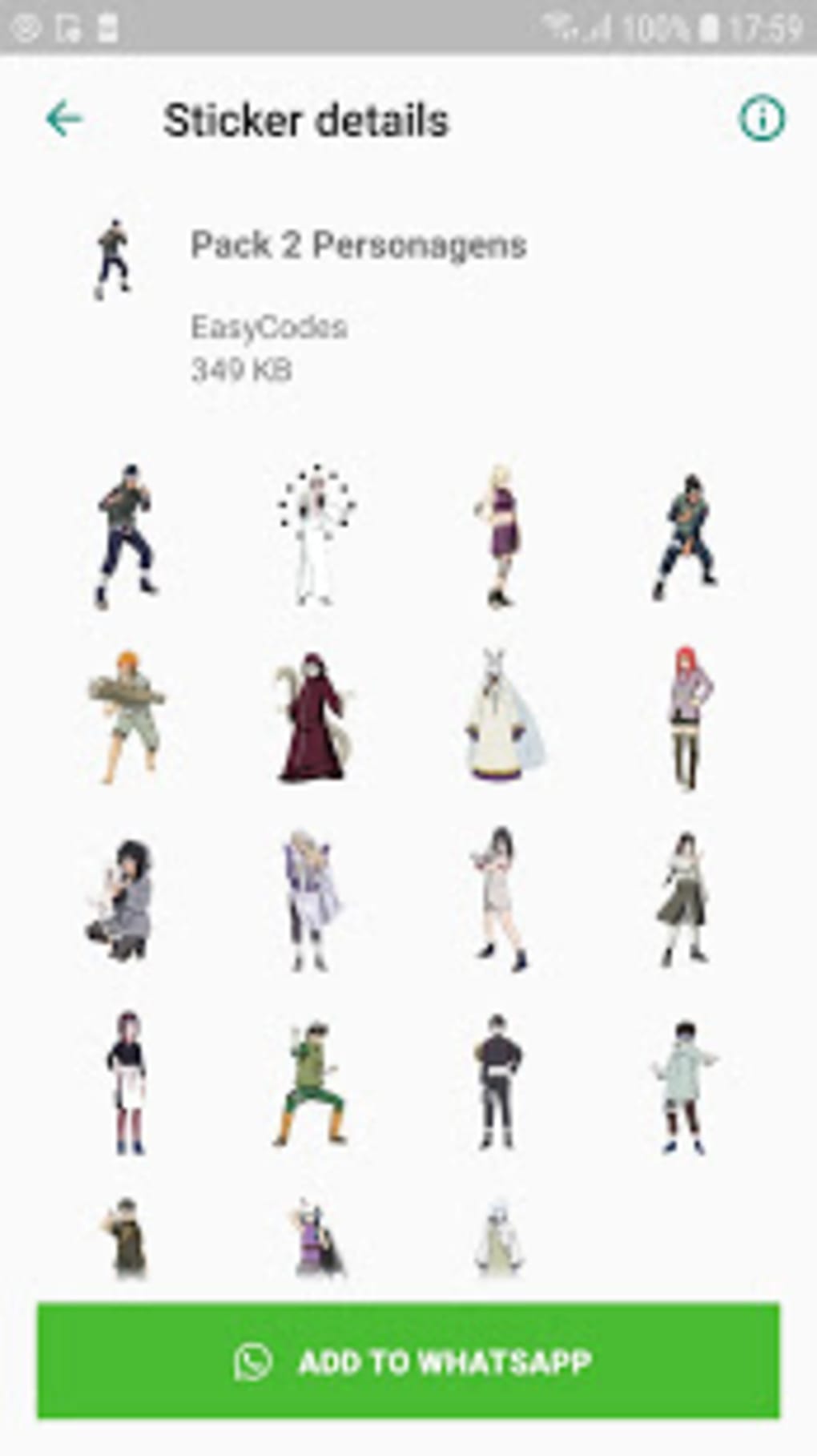 Download do APK de WAstickerApps desenhos animados Naruto 2020 para Android