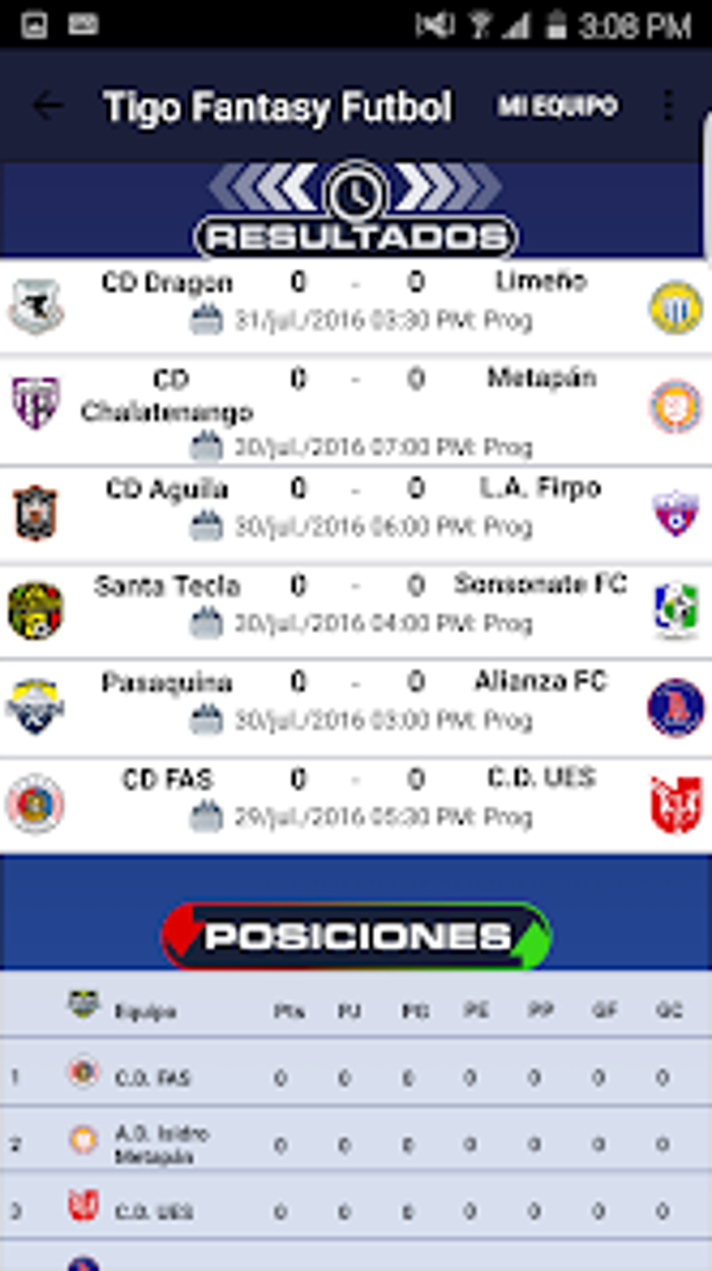 Fantasy Futbol El Salvador for Android - Download