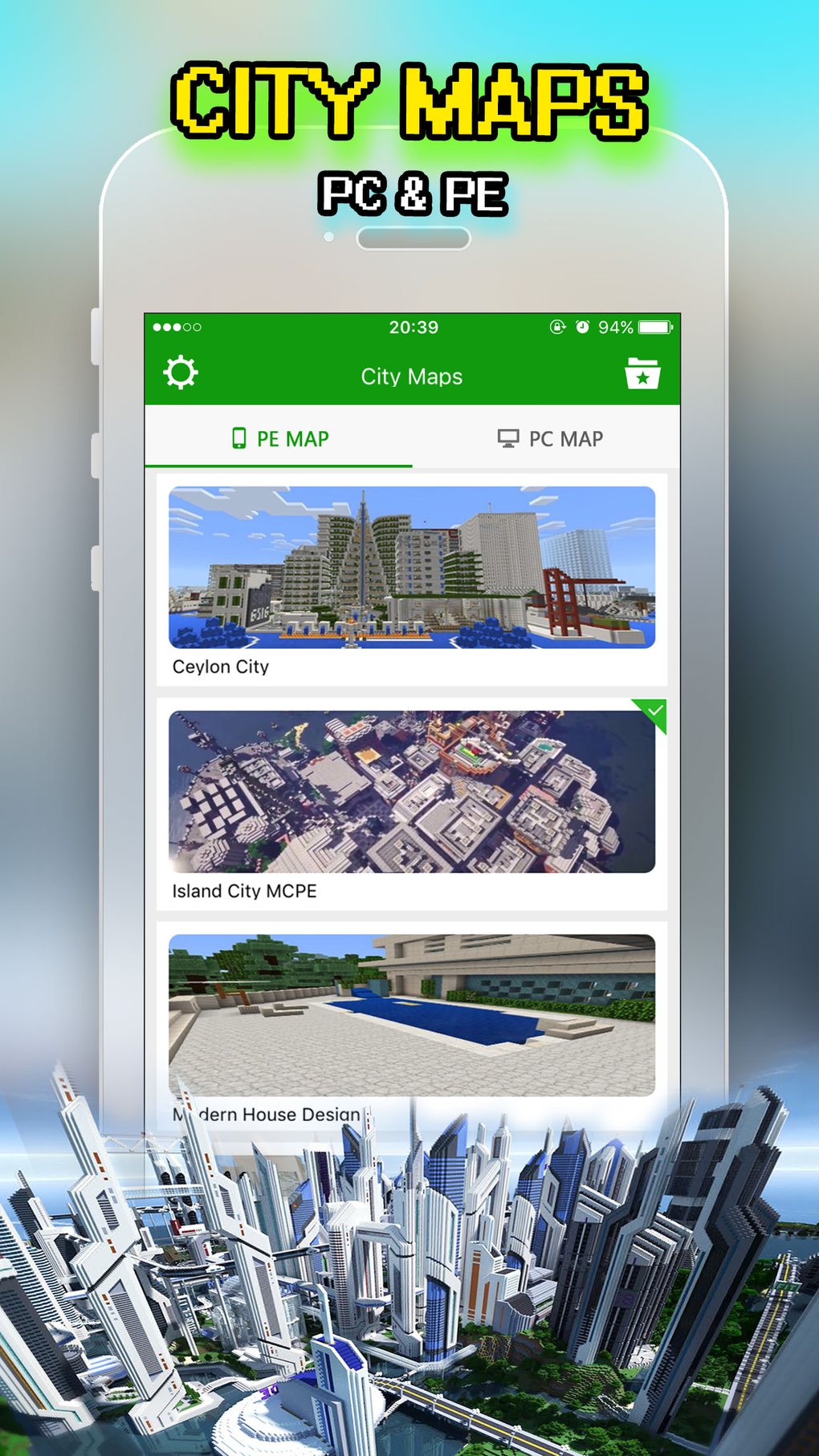 minecraft pocket edition city maps