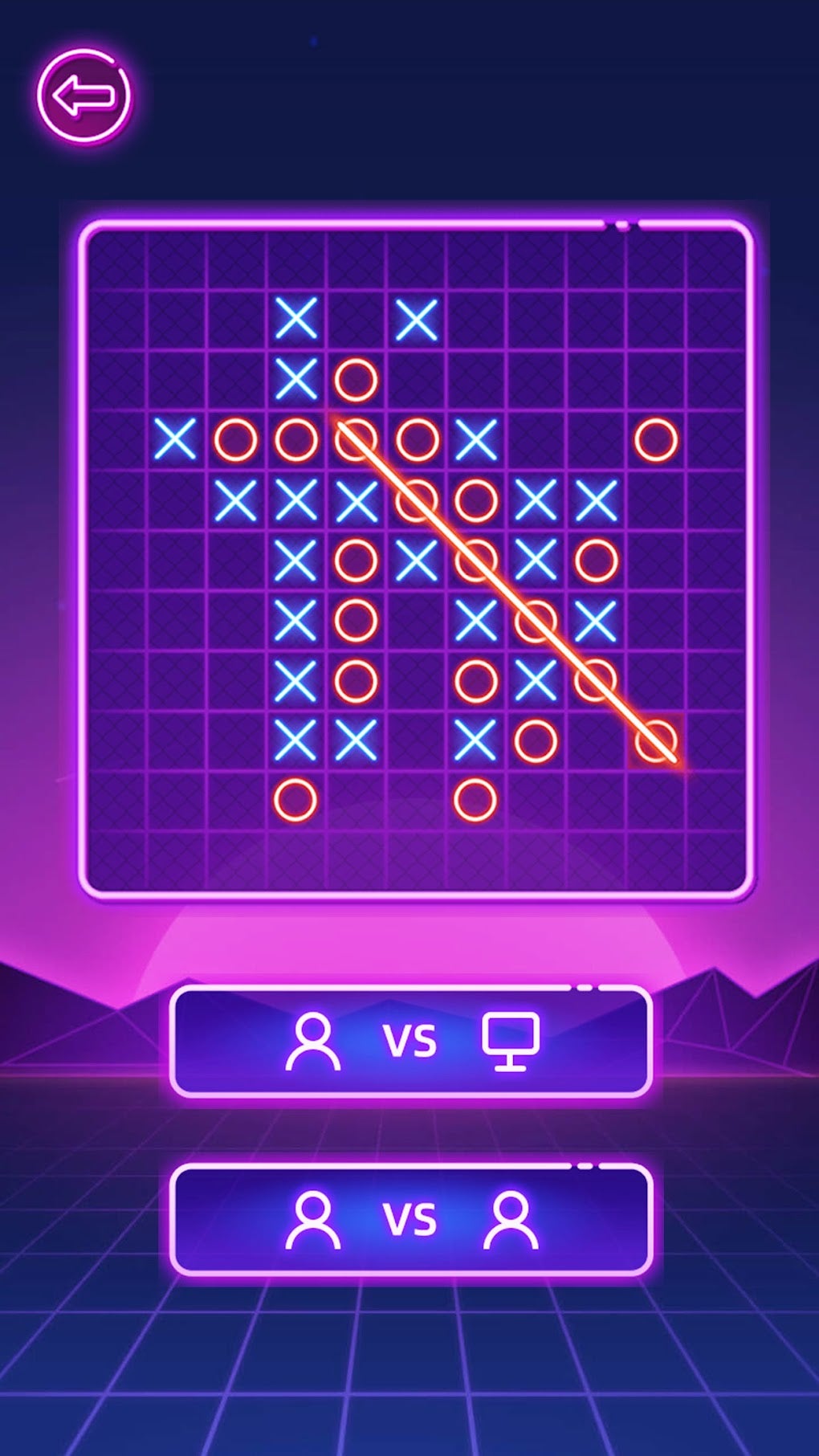 Tic Tac Toe 2 Player:Glow XOXO for Android - Download