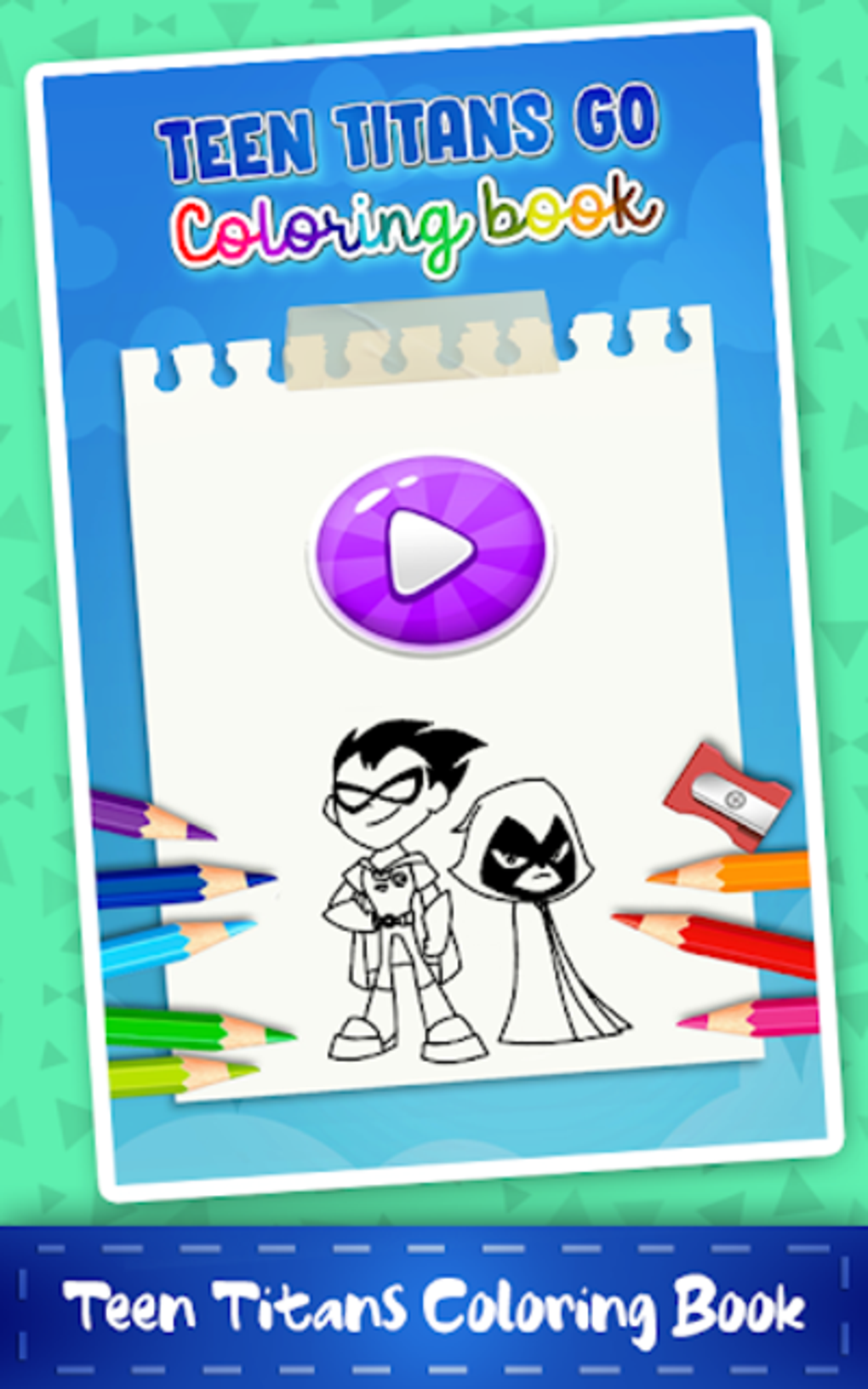 Teen Titans Go Coloring game для Android — Скачать