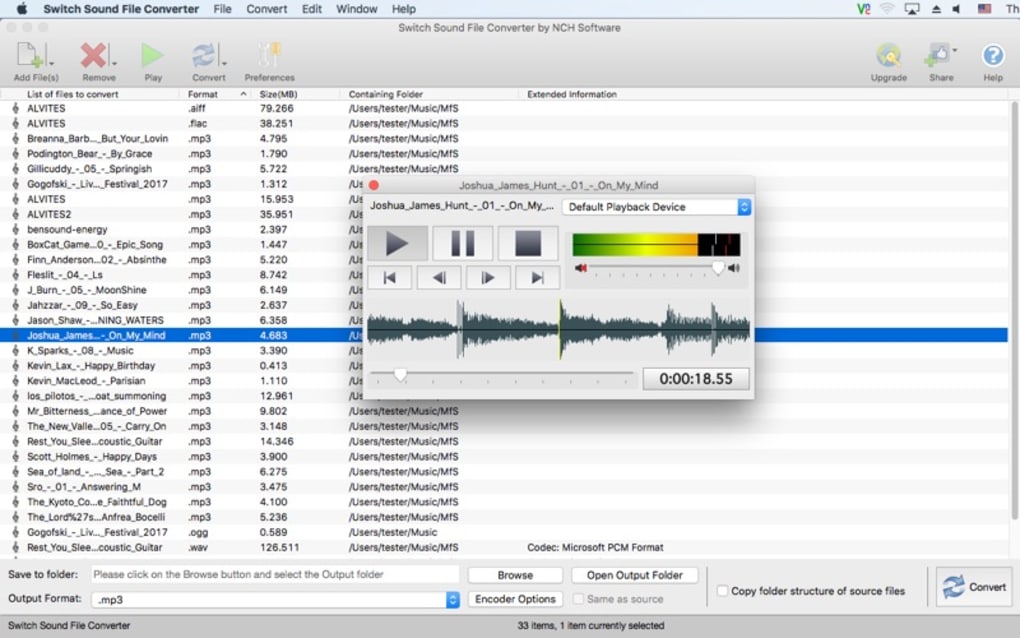 Creep Afdeling glas Switch Audio File Converter for Mac - Download