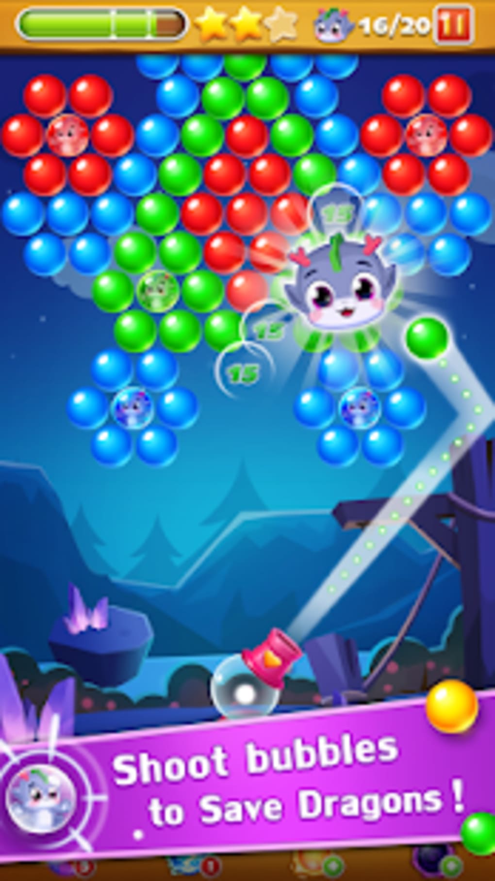 Bubble Shooter Legend Fun Game On Cell Phone 