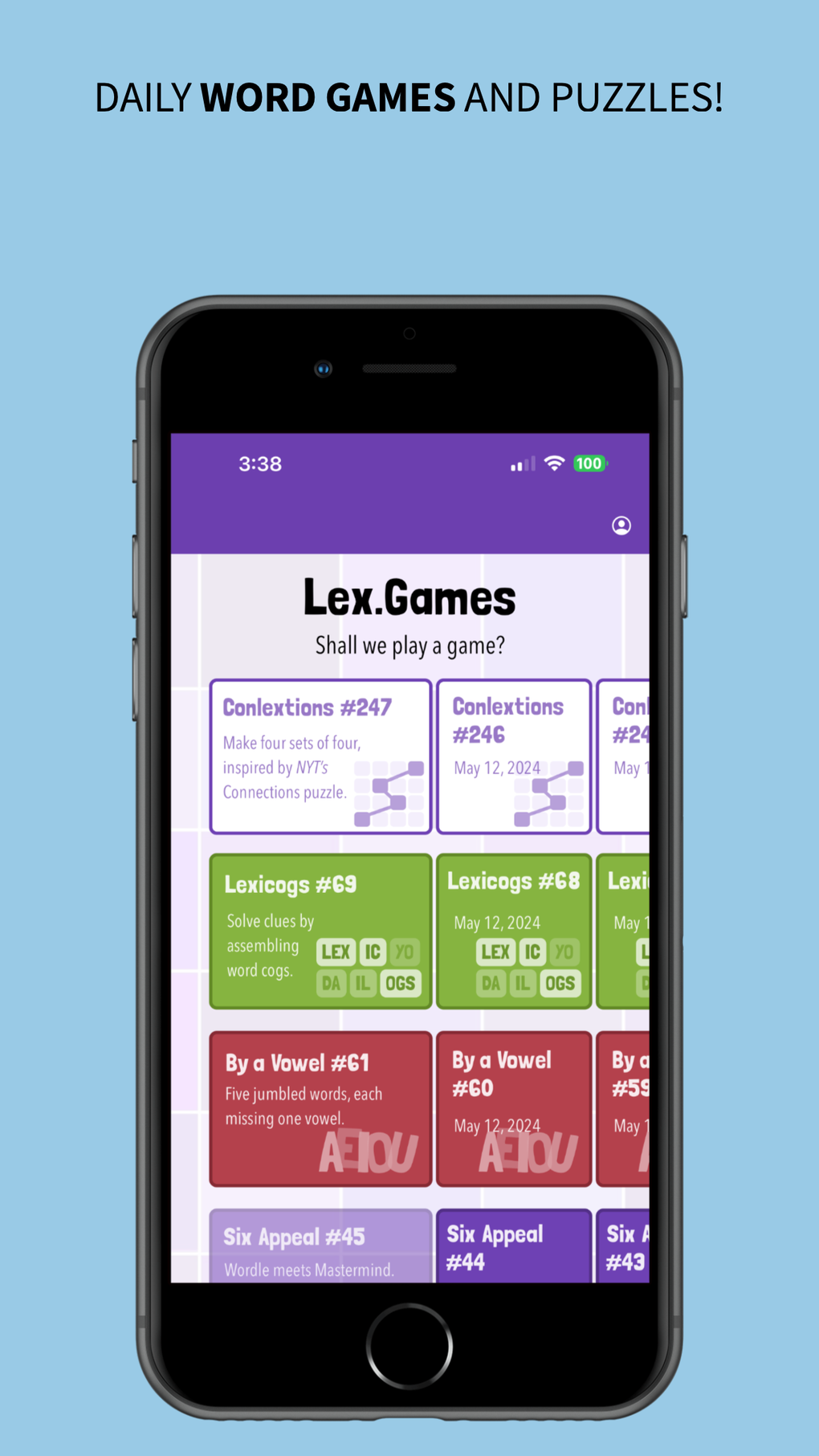 Lex.Games: Daily Word Games для iPhone — Скачать