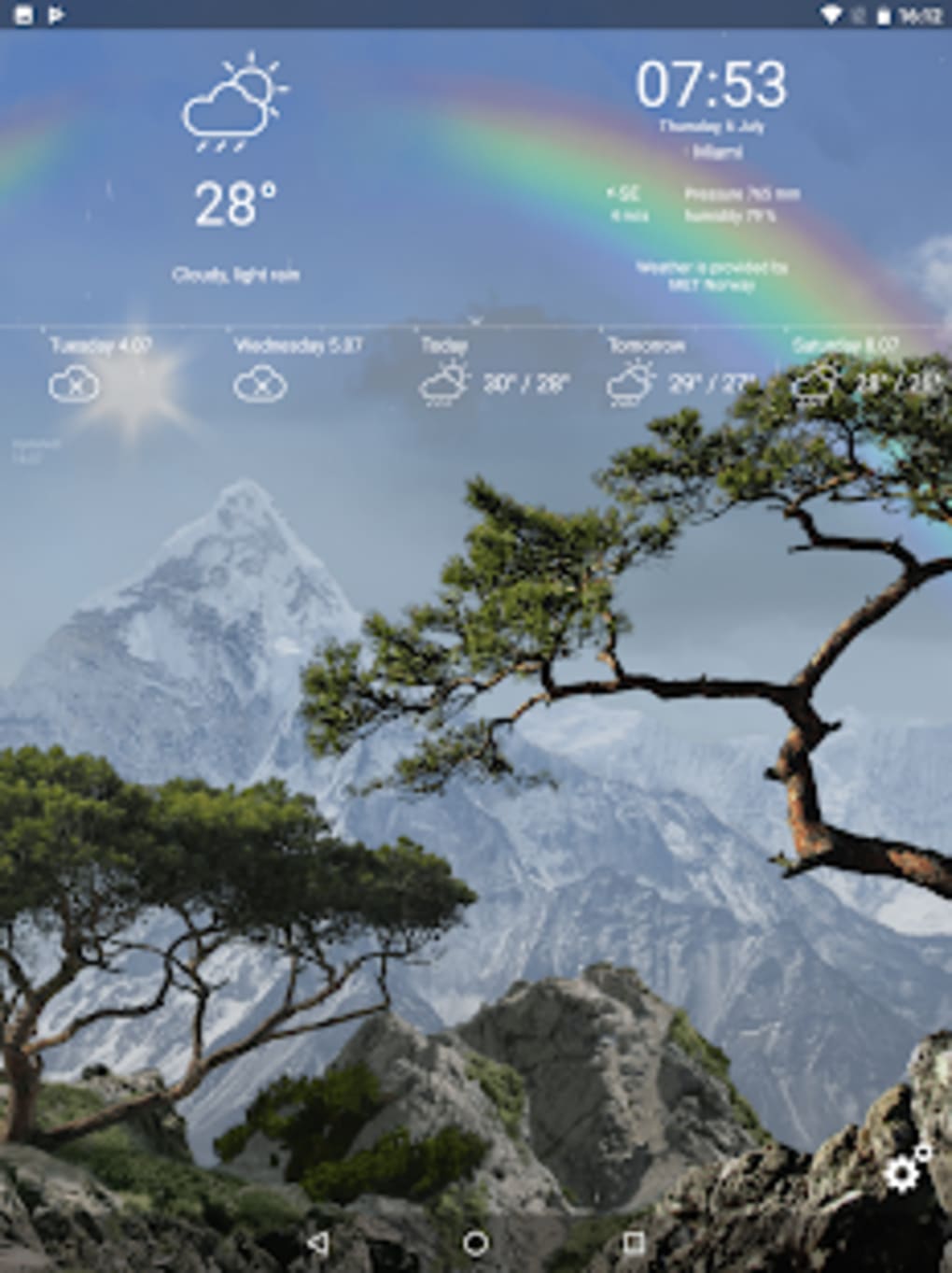 Realistic Weather All Seasons Live Wallpaper APK cho Android - Tải về