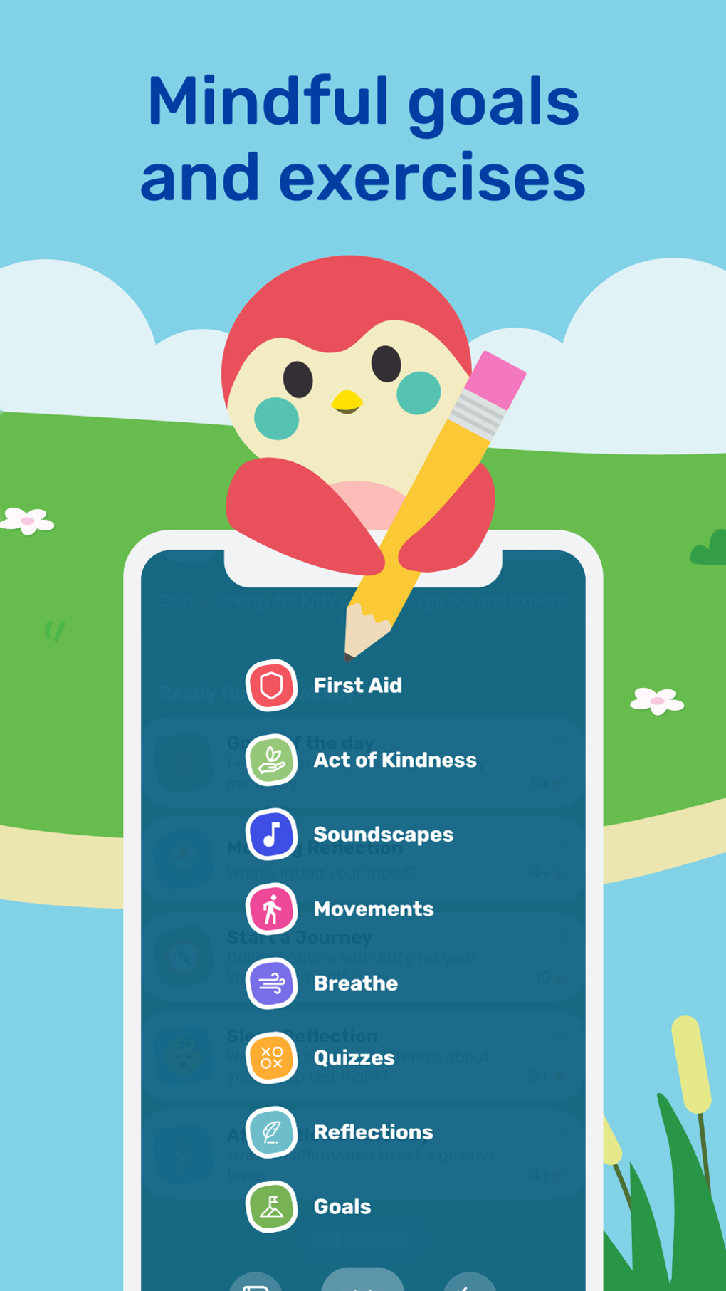 Finch Self Care Widget Pet Voor IPhone Download