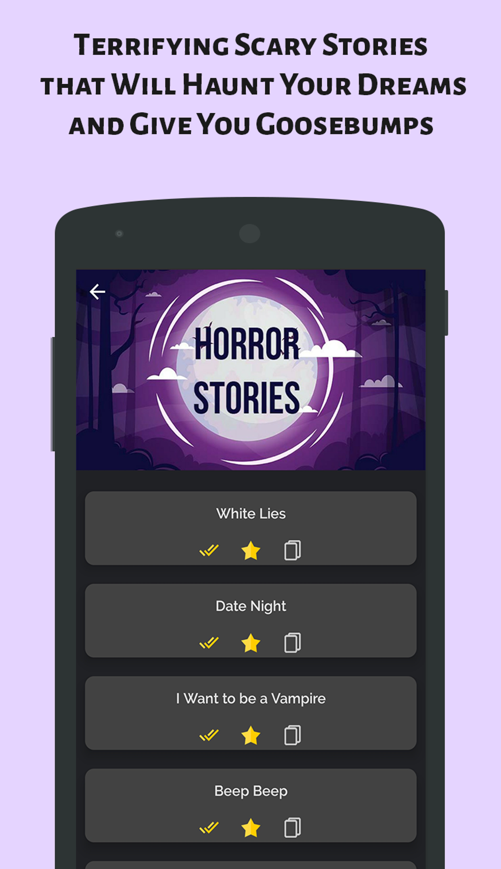 Scary Stories Horror and Creepypasta offline для Android — Скачать