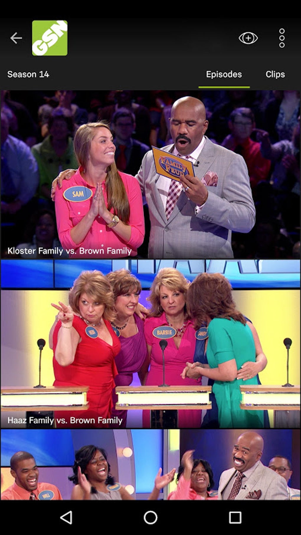 GSN Now – Watch Full Episodes For Android - Download