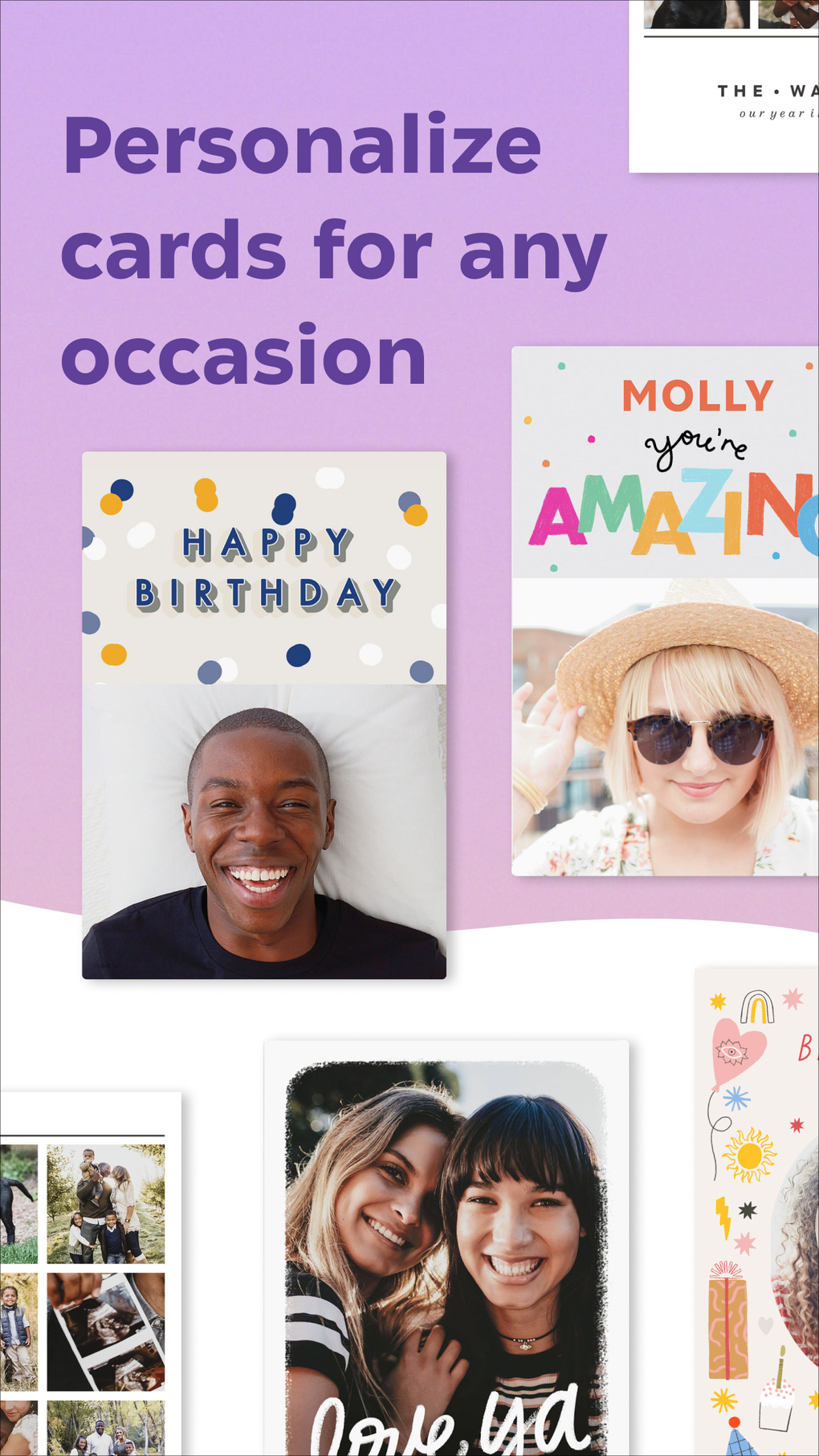 How can I view my order history on the Hallmark Cards Now app?