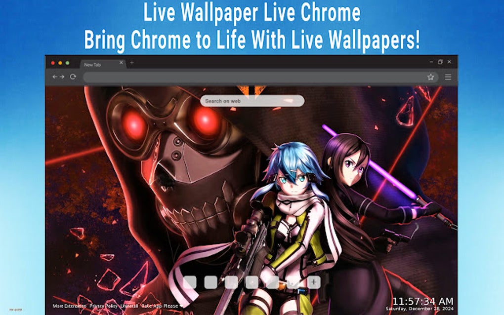 Sword Art Online 4K Live Wallpaper for Google Chrome - 拡張機能 無料・ダウンロード
