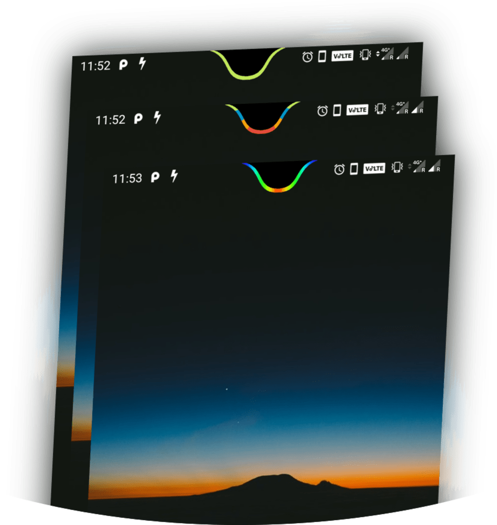 Energy Notch - camera notch as battery indicator لنظام Android - تنزيل