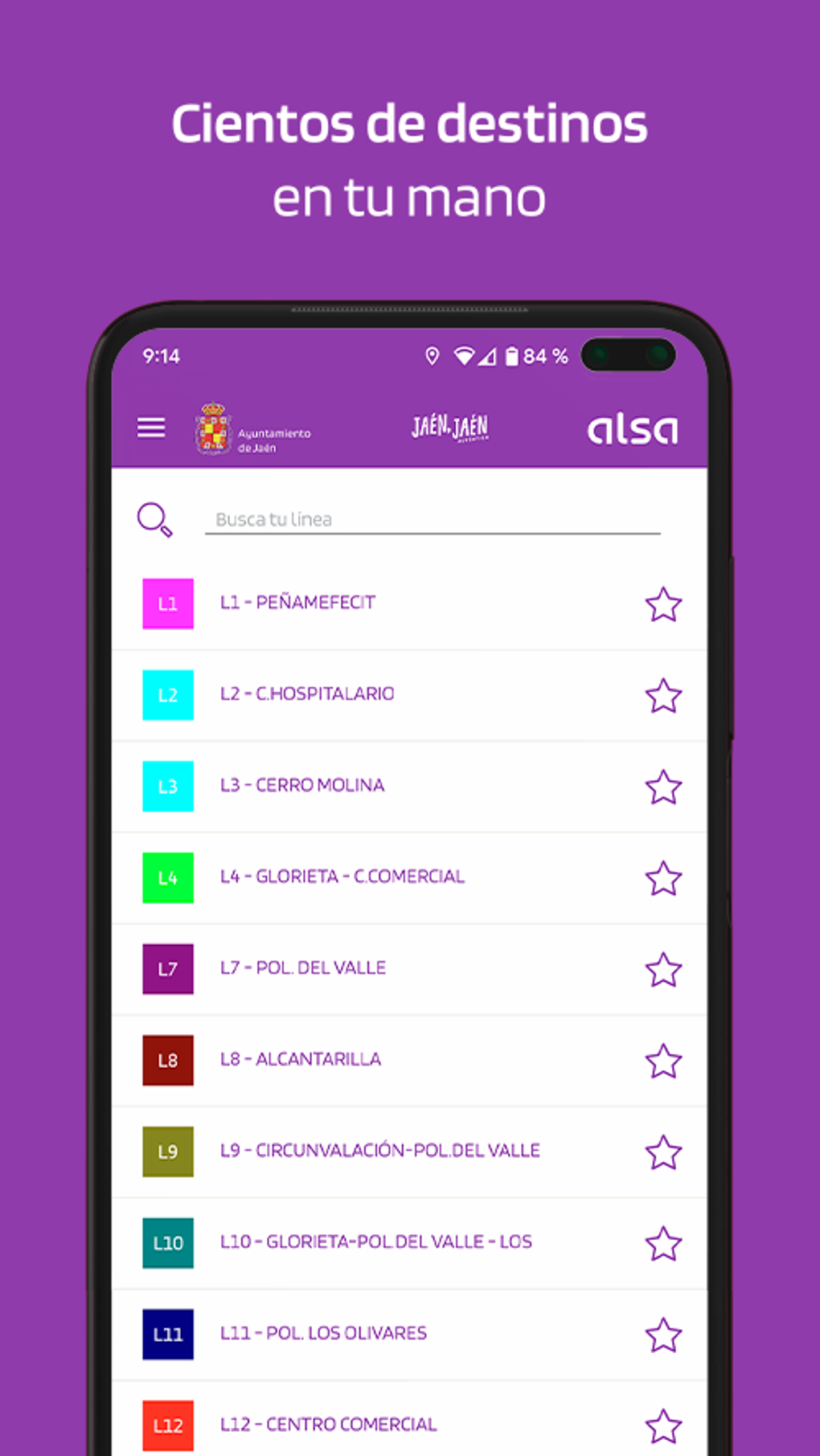 Transporte Urbano de Jaén for Android - Download