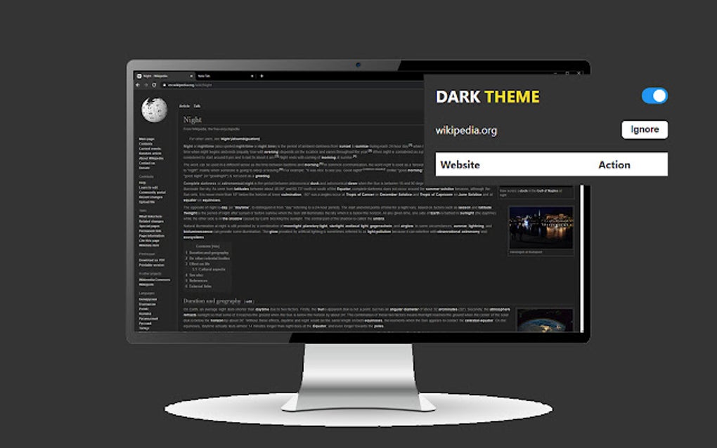Dark Theme for Google Chrome Extension Download