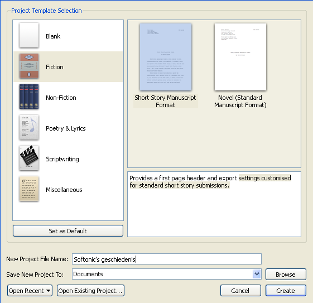 scrivener free alternative