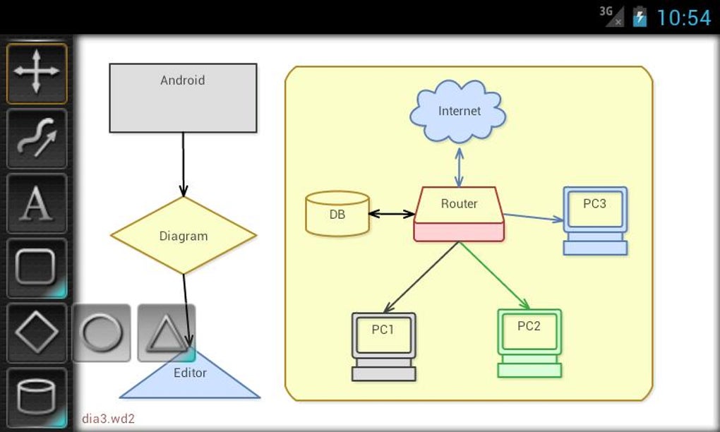 Pro diagram. Diagram Editor. Android diagrams. Diagram Pro. Diagram Editor online.