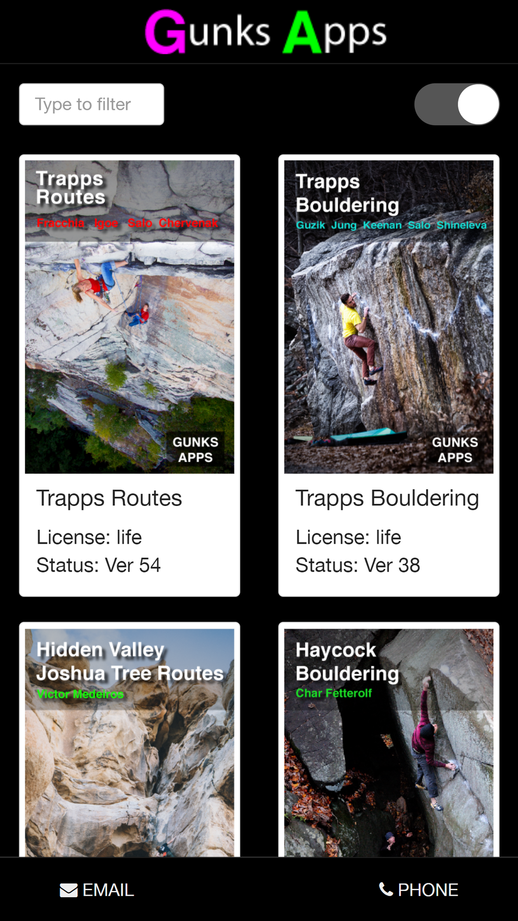 Gunks for iPhone - Download